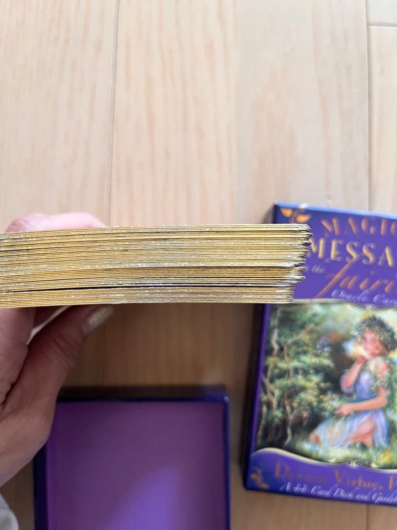 美品開運【金縁マジカルフェアリーメッセージオラクルカード】