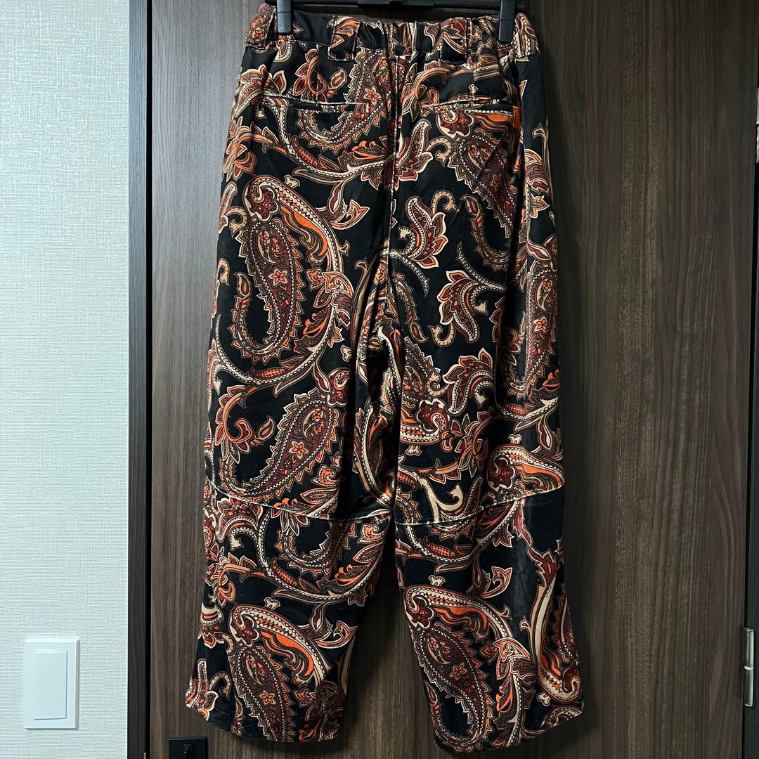 TIGHTBOOTH タイトブース ペイズリー ベロア スラックス パンツ