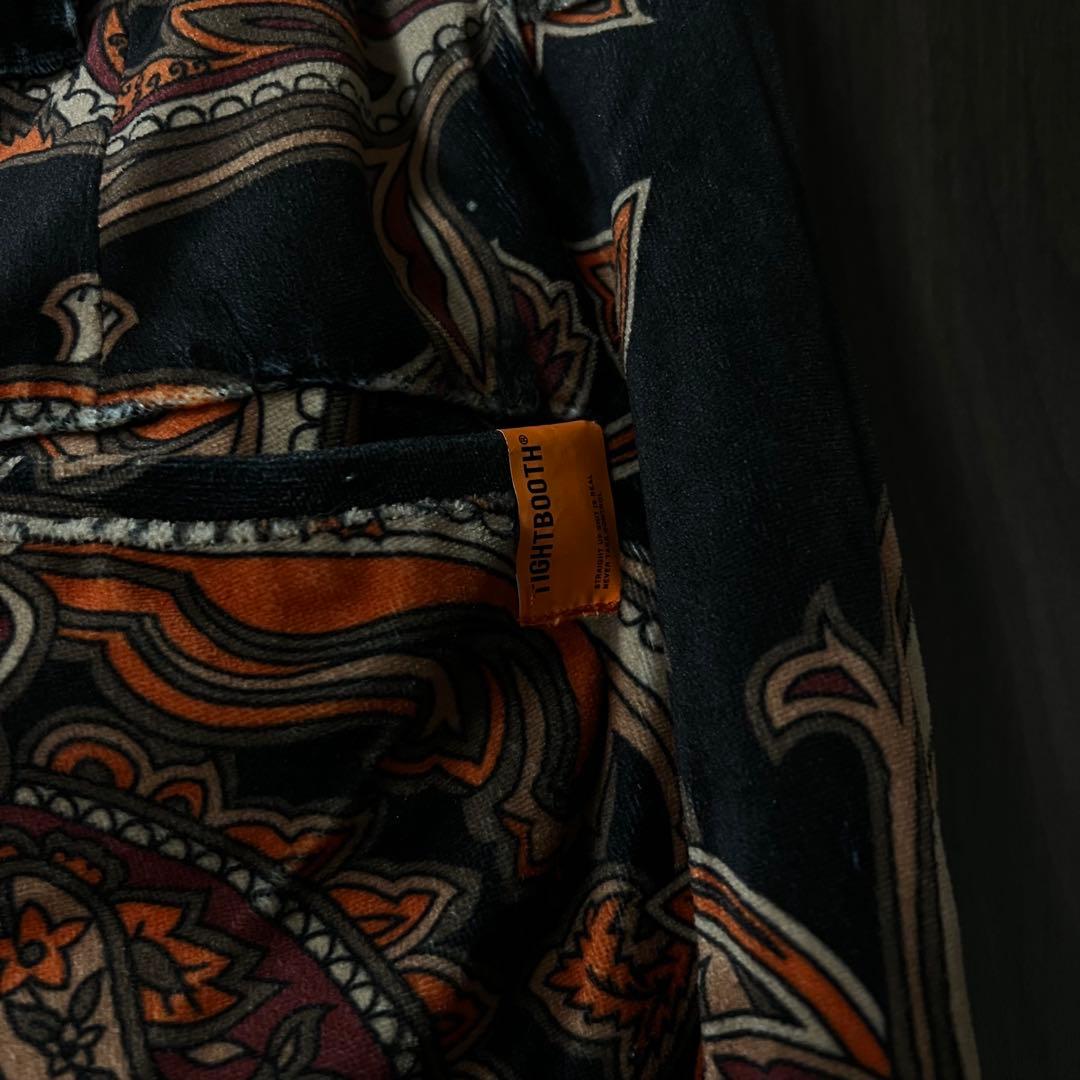 TIGHTBOOTH タイトブース ペイズリー ベロア スラックス パンツ