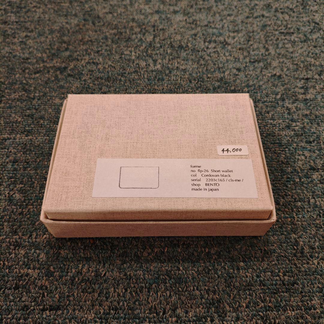 forme short wallet コードバン