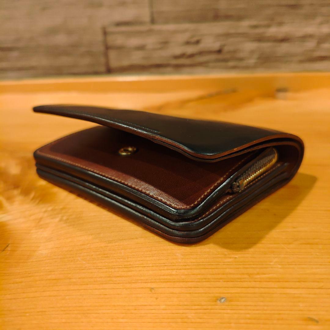 forme short wallet コードバン