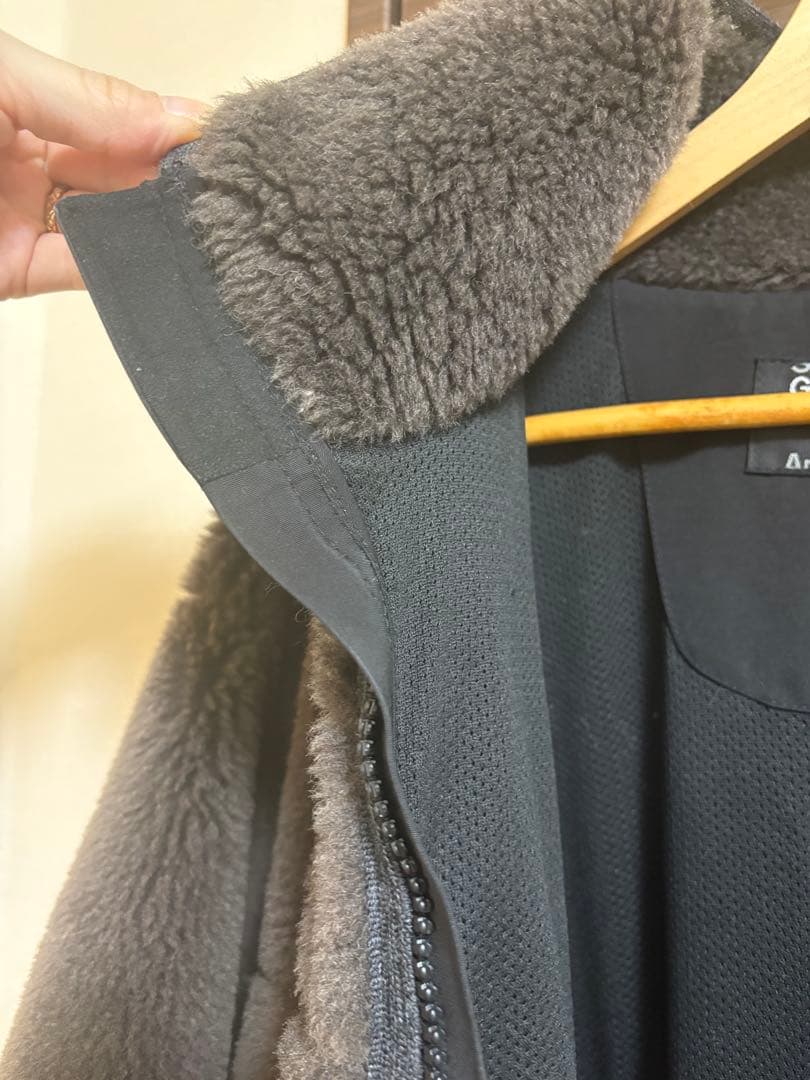 chaos ウールボアブルゾン　チョコ