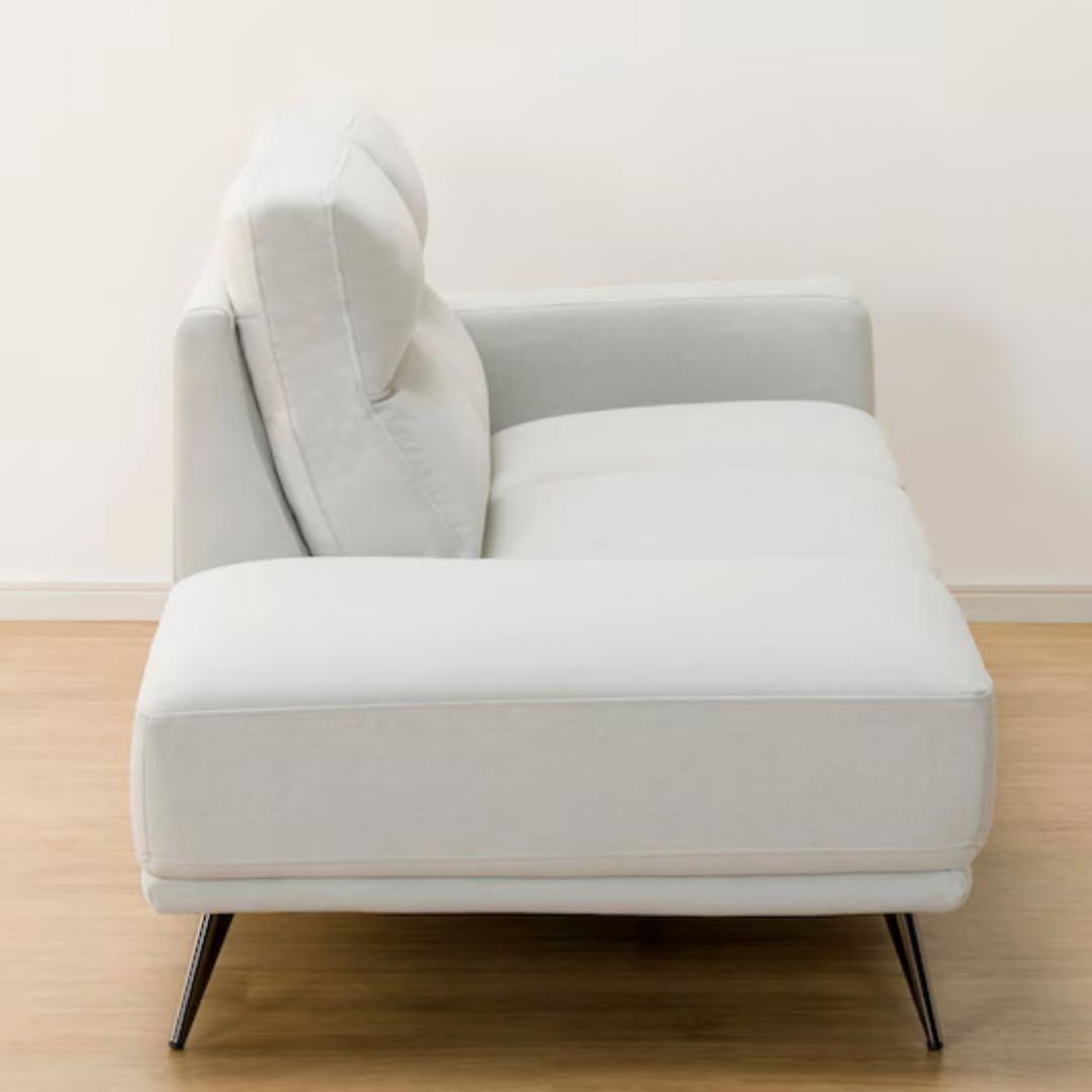 ニトリ 片肘カウチソファ 布張り 美品・使用感少なめ