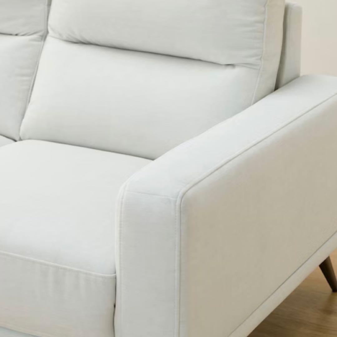 ニトリ 片肘カウチソファ 布張り 美品・使用感少なめ