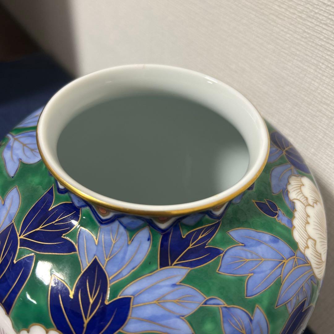 お値下げ　深川製磁　花瓶　有田焼　宮内庁御用達　希少　牡丹　壺　お正月