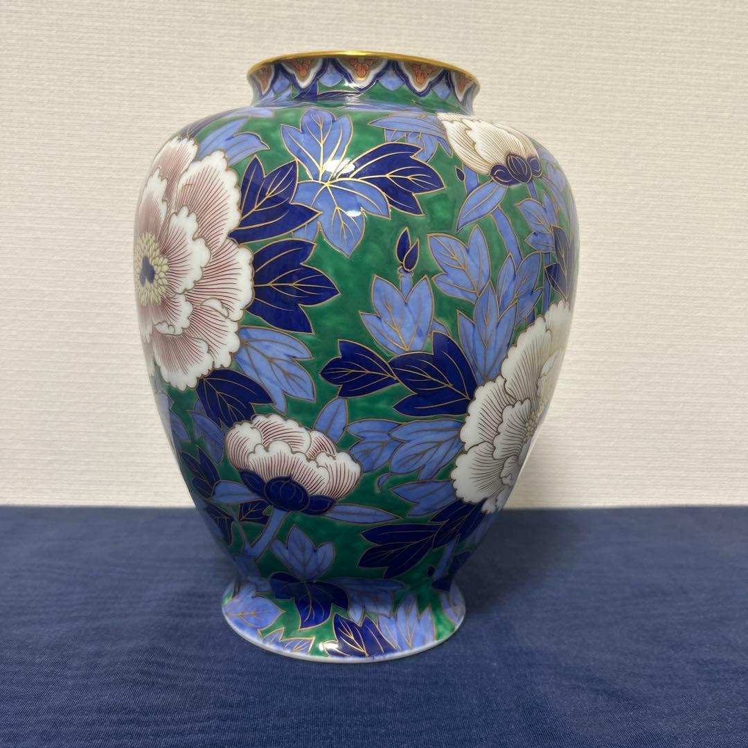 お値下げ　深川製磁　花瓶　有田焼　宮内庁御用達　希少　牡丹　壺　お正月
