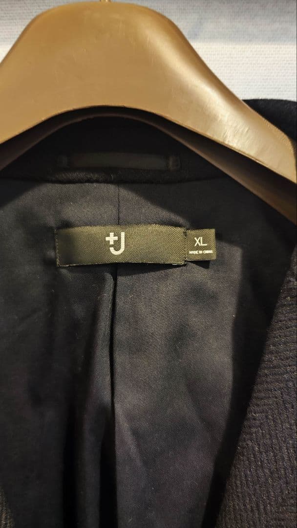 (未使用タグ付き) +J ウールブレンドチェスターコート+