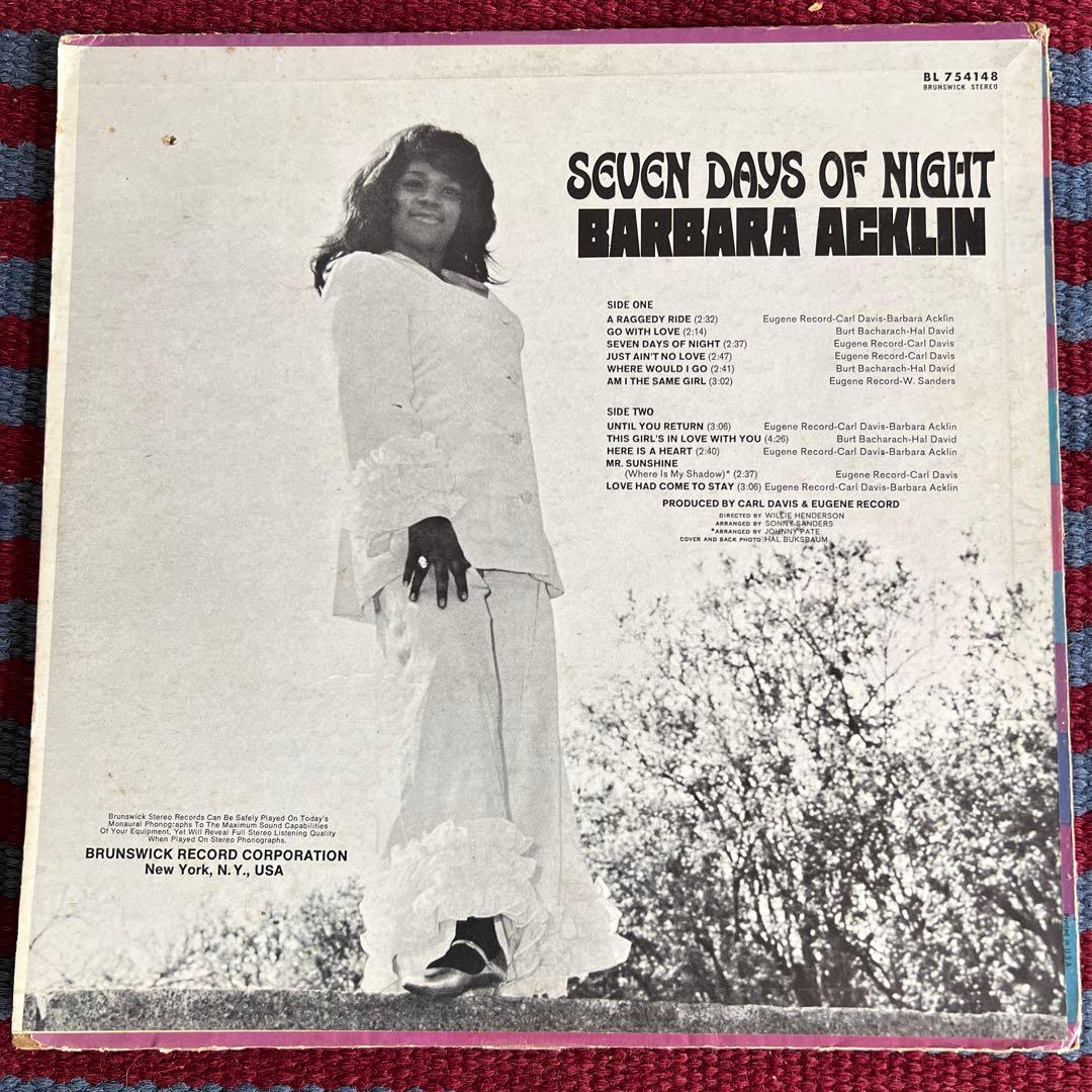 激レア 名曲収録 us盤 babara acklin 名盤 70s