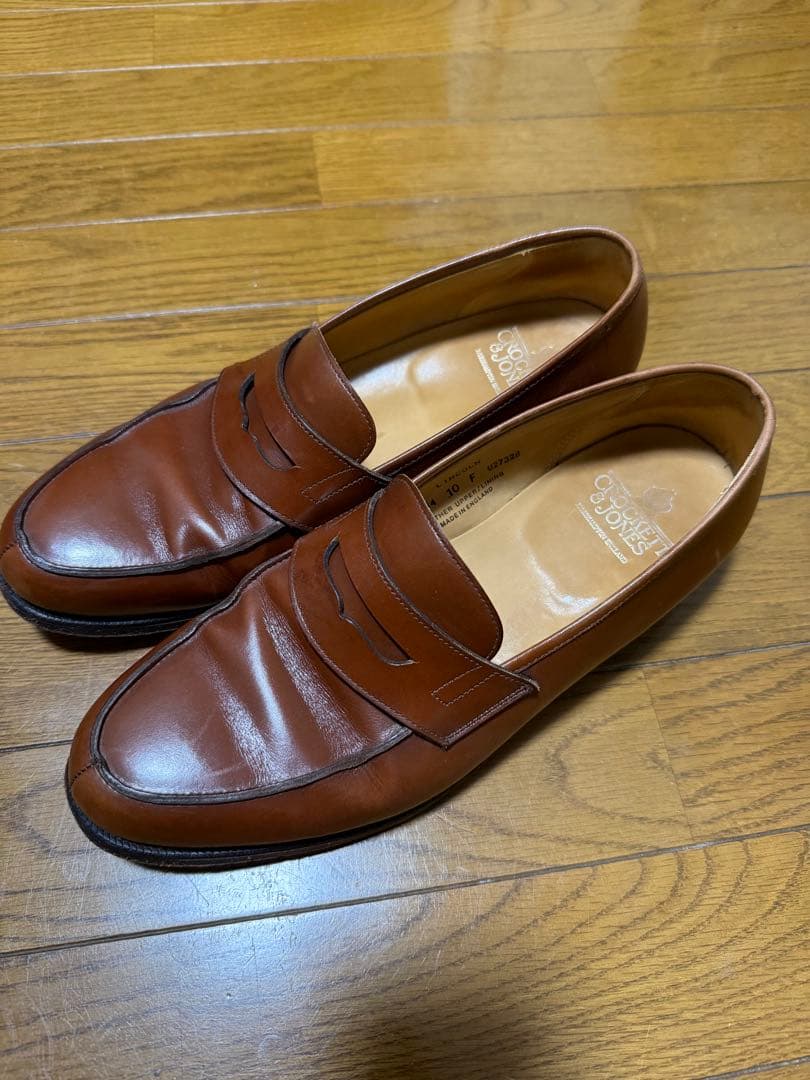 CROCKETT & JONES ブラウン ローファー　定価10万