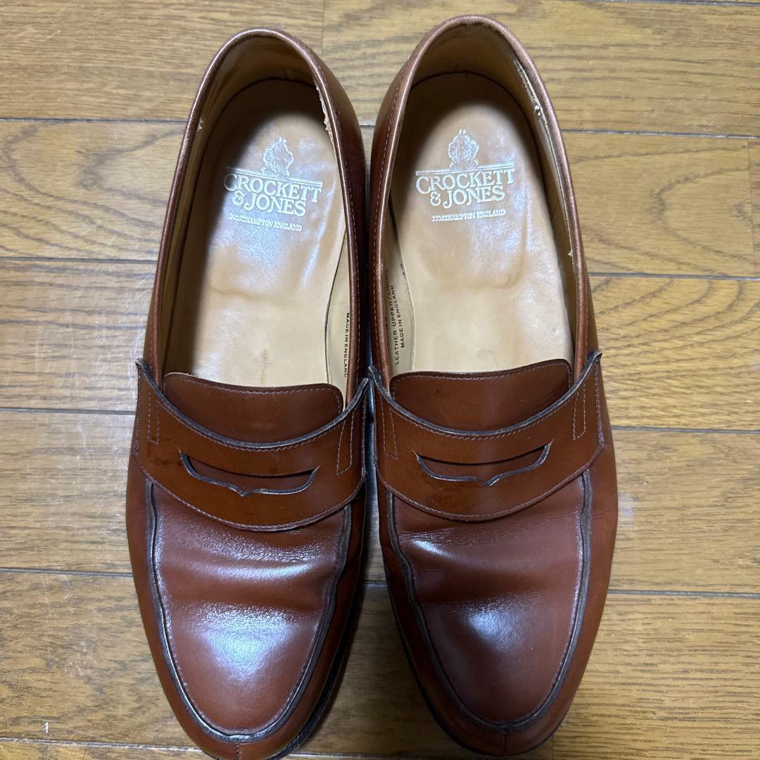 CROCKETT & JONES ブラウン ローファー　定価10万