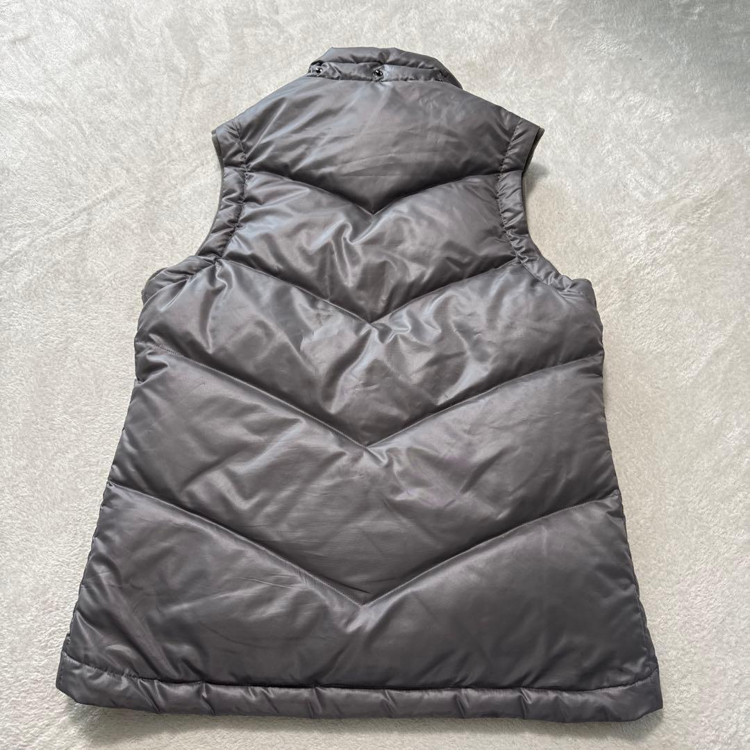 極美品 バーバリーブラックレーベル ダウンベスト フード取り外し可 グレー M