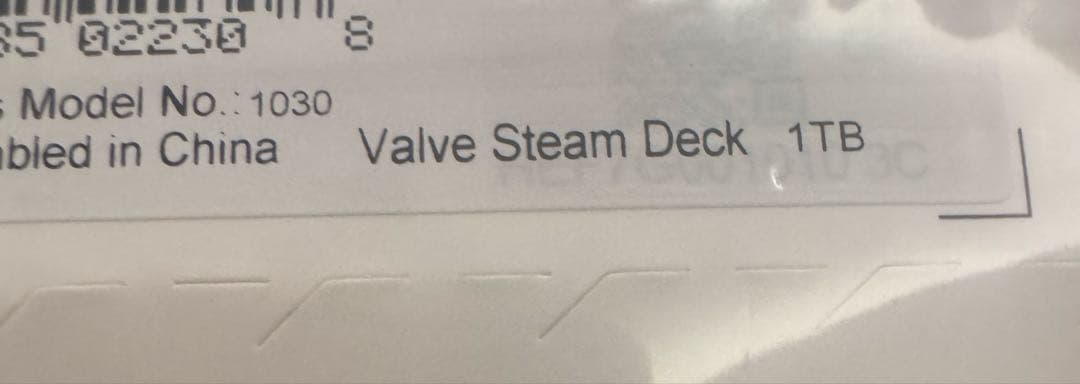 steamdeck スチームデック OLED版 1TB 本体　新品　未使用