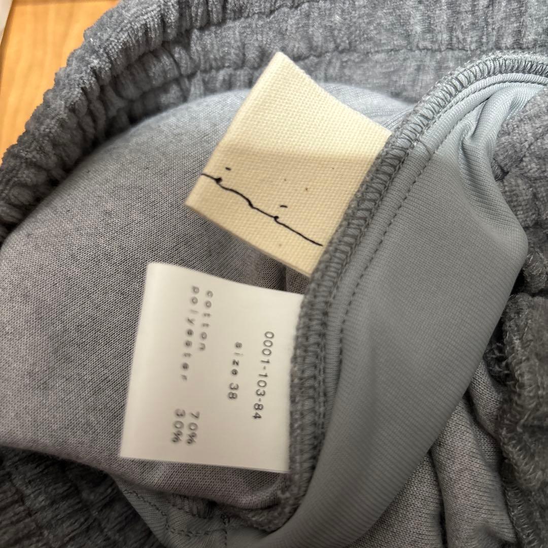 aere smooth velours pants グレー