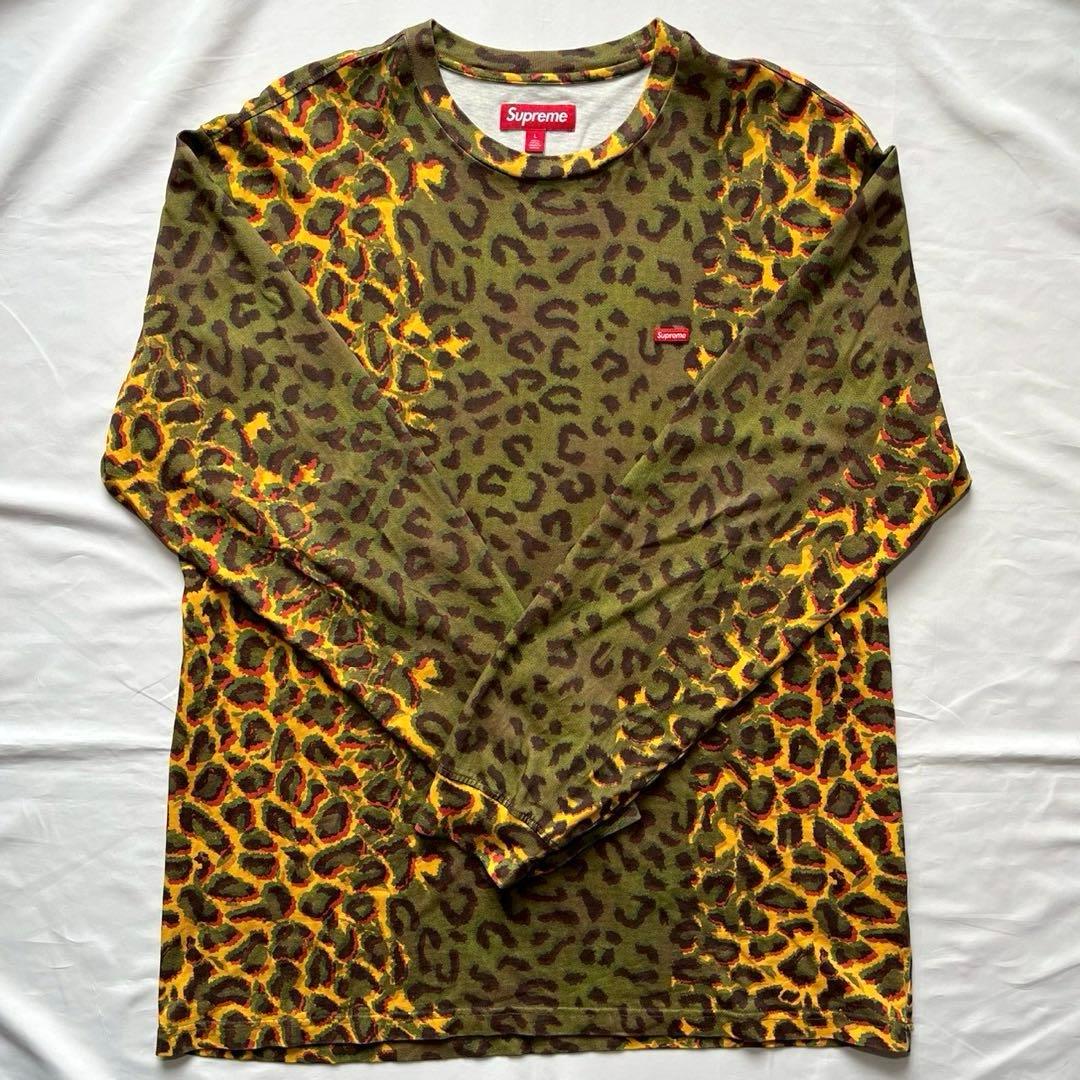 Supreme Small Box L/S Tee Cheetah ロンT L
