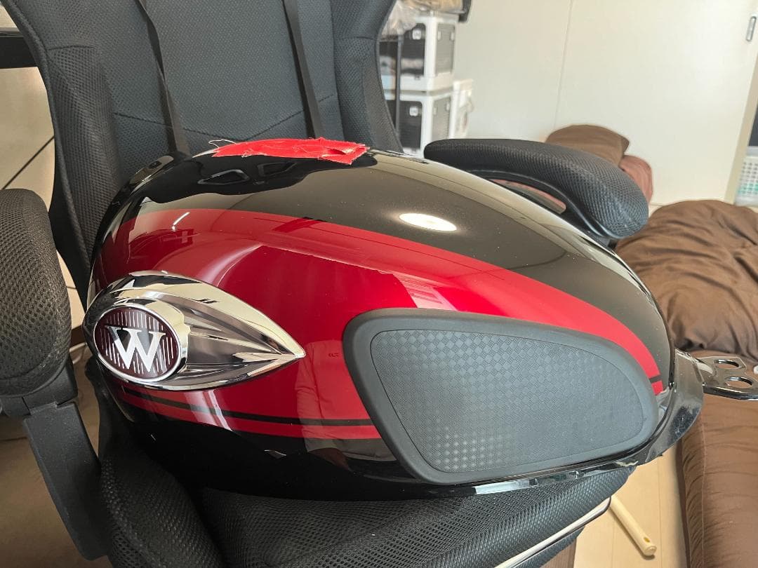 カワサキ W800 タンク 2024年 メタリックディアブロブラック×エボニー