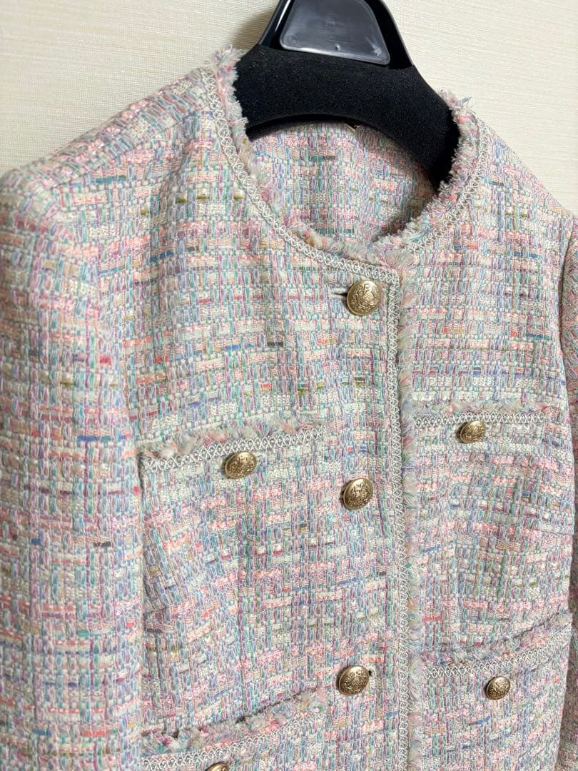 美品♡お値下げ中　セルフォード　ツイードジャケット　MIX 36 celford