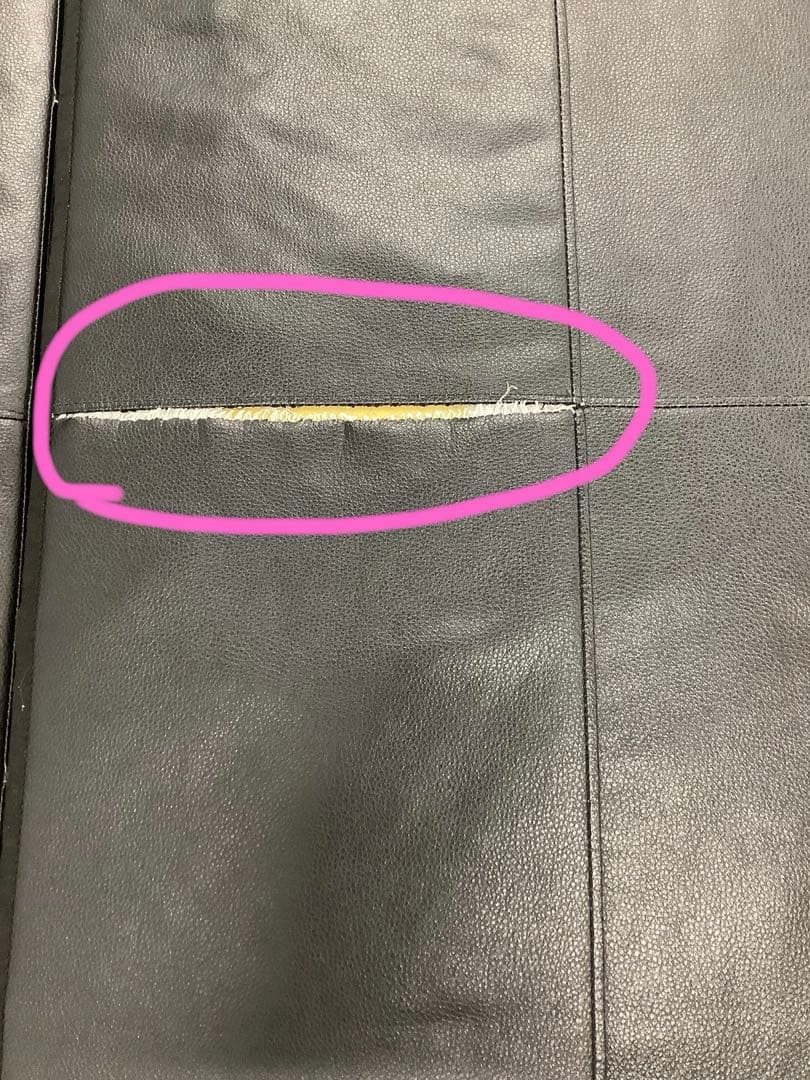 【直接引取限定】イケア 革張りコーナーソファベッド 収納付き フリーヘーテン（★