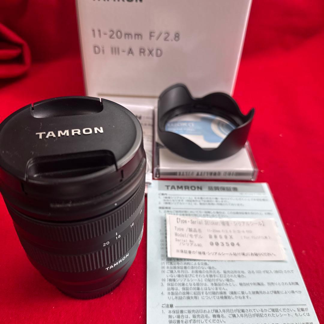 TAMRON 11-20mm F/2.8 Di III-A RXD Xマウント