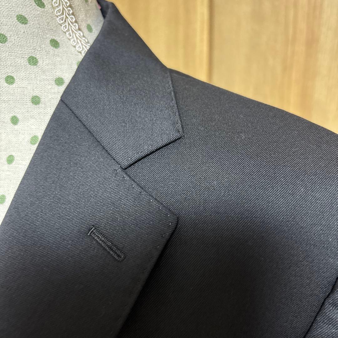 バーニーズニューヨーク／ブラックスリムフィットスーツ／メンズ
