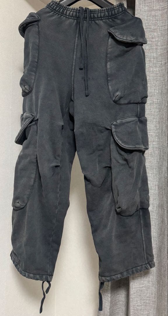 entire studio ヘビースウェット カーゴ パンツ