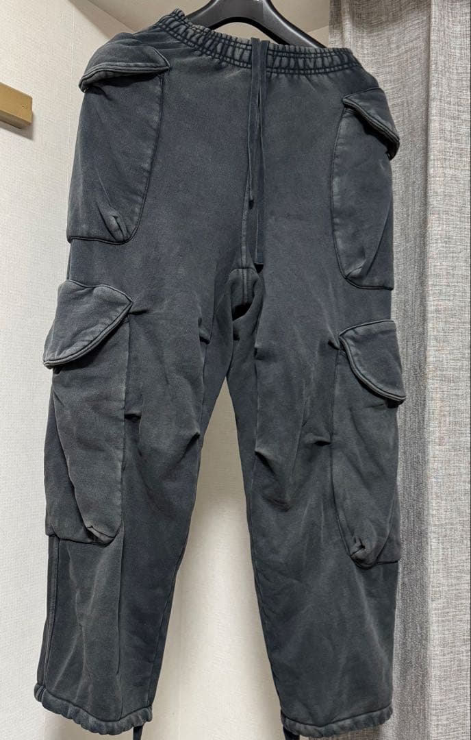 entire studio ヘビースウェット カーゴ パンツ