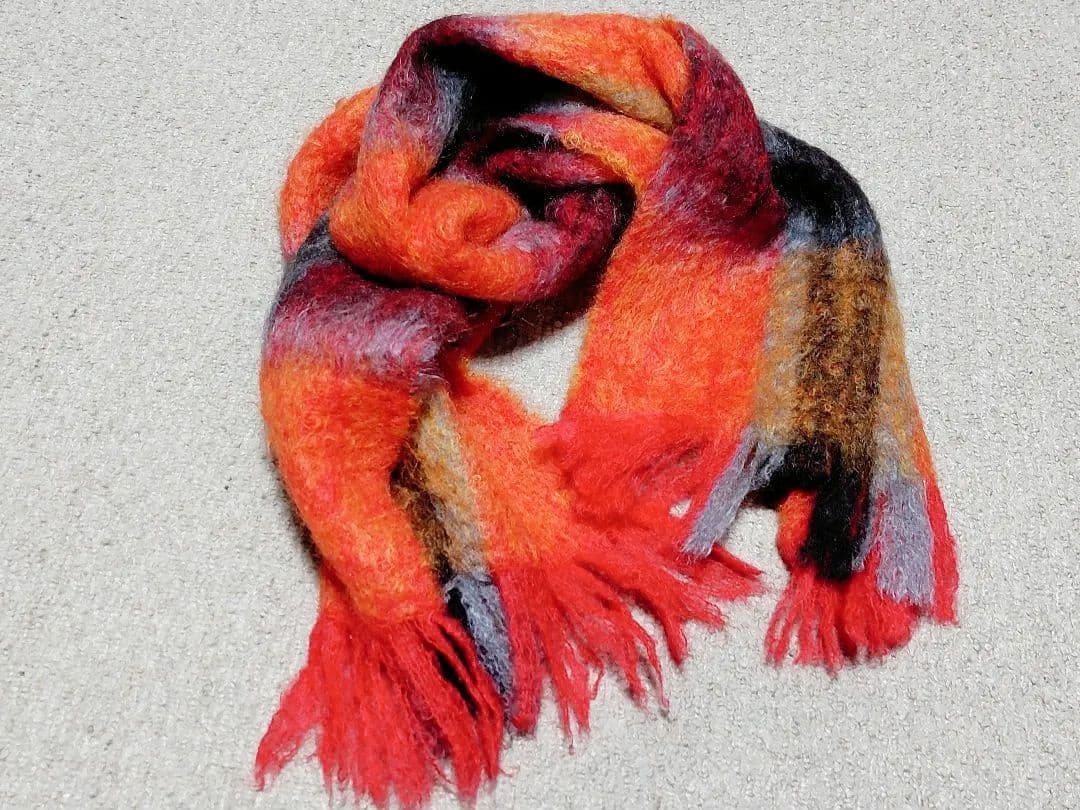 モヘアマフラー Mantas Ezcaray Mohair Tartan