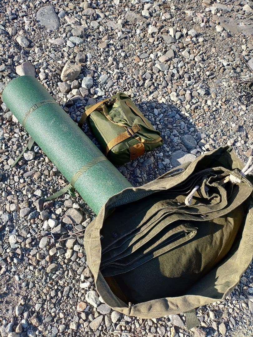 USパップテント　幕3枚セット　オリジナルカスタム＆マットレス、蚊帳セット無加工