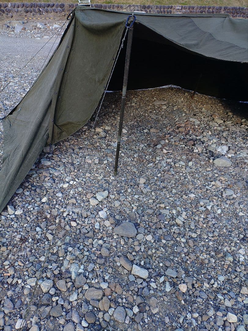 USパップテント　幕3枚セット　オリジナルカスタム＆マットレス、蚊帳セット無加工