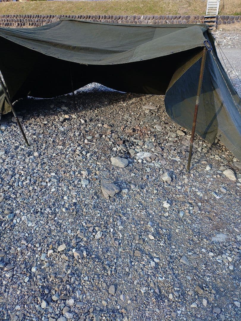 USパップテント　幕3枚セット　オリジナルカスタム＆マットレス、蚊帳セット無加工