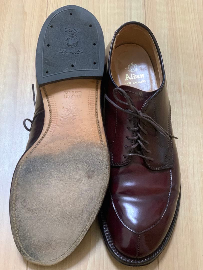 最終価格‼️美品‼️ ALDEN 54321 Vチップ　コードバン バーガンディー