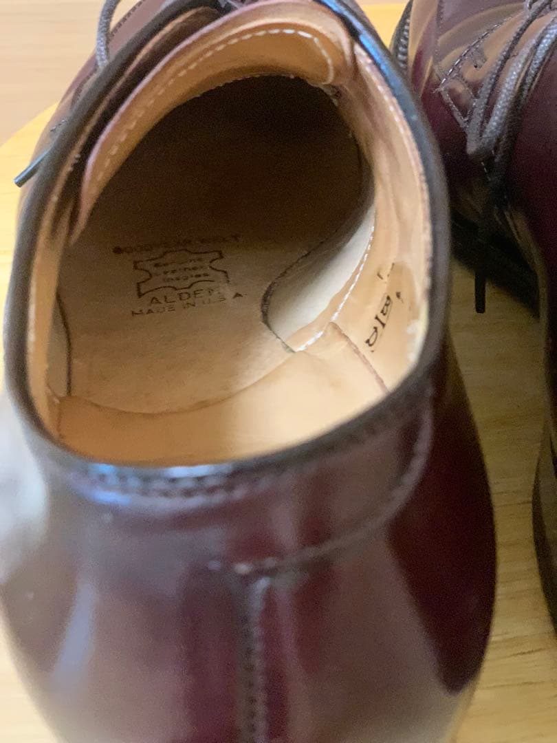 最終価格‼️美品‼️ ALDEN 54321 Vチップ　コードバン バーガンディー