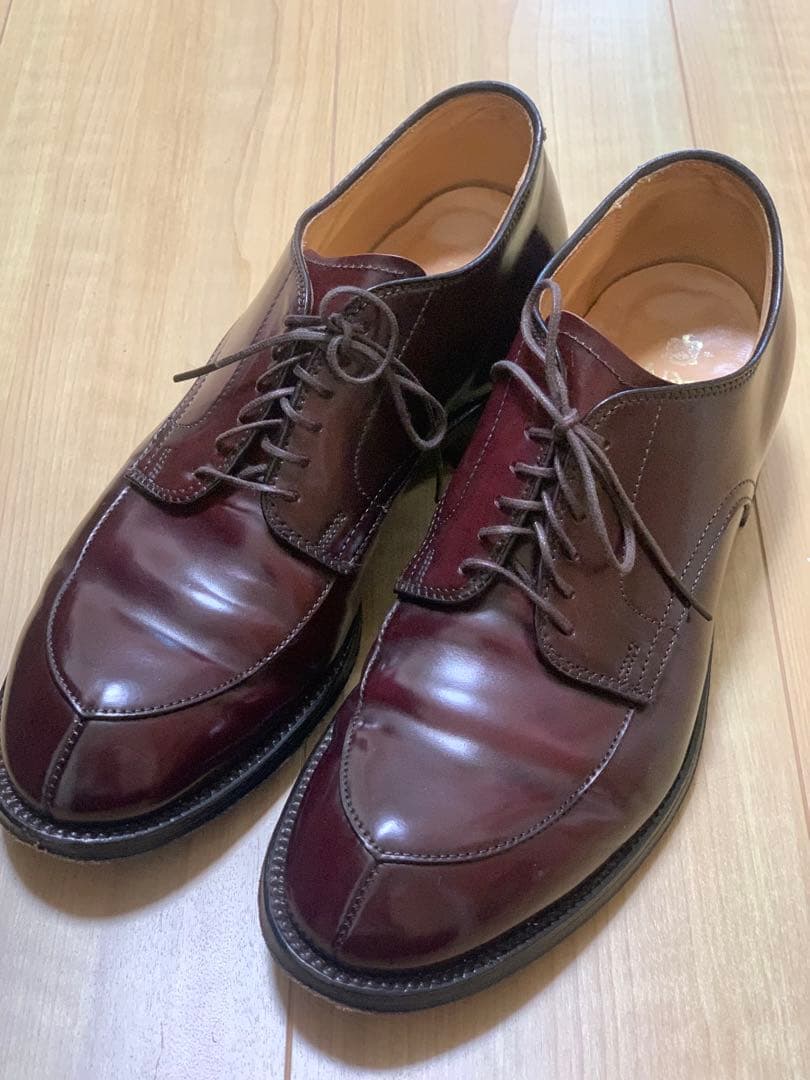 最終価格‼️美品‼️ ALDEN 54321 Vチップ　コードバン バーガンディー