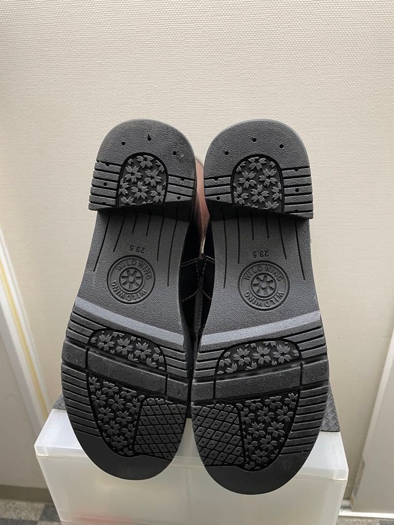 厚底牛革レディースバイク用ロングブーツ