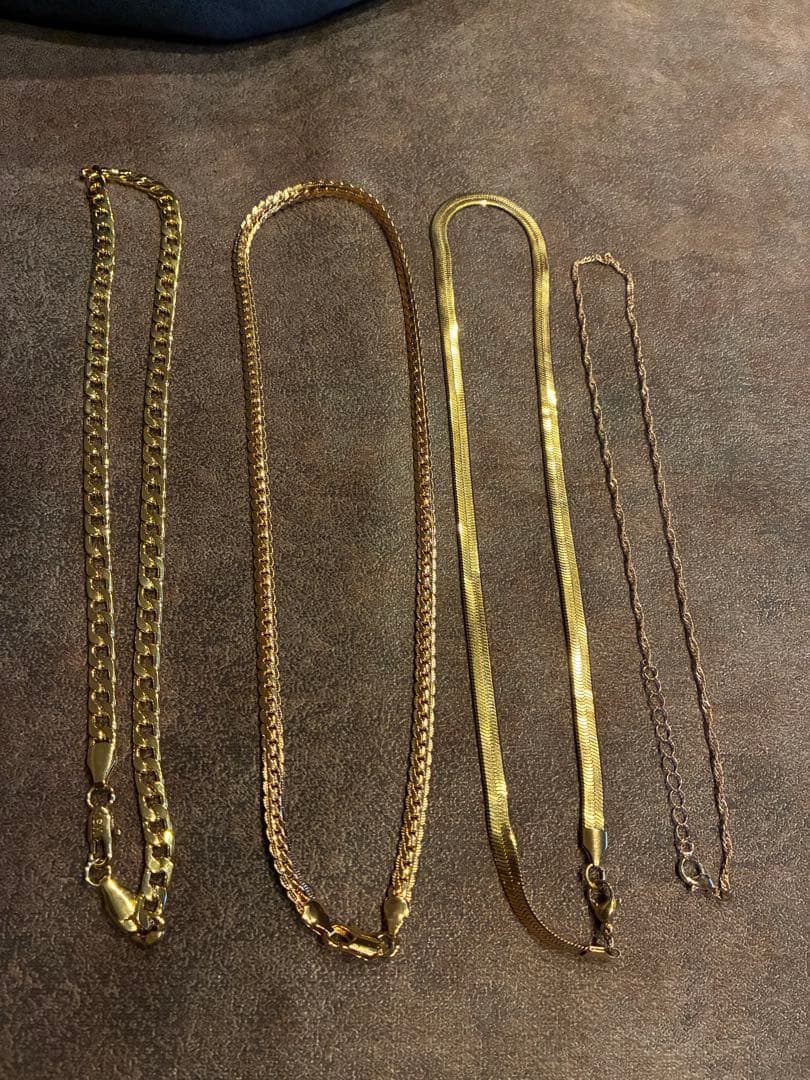 18金刻印　ネックレス4本セット