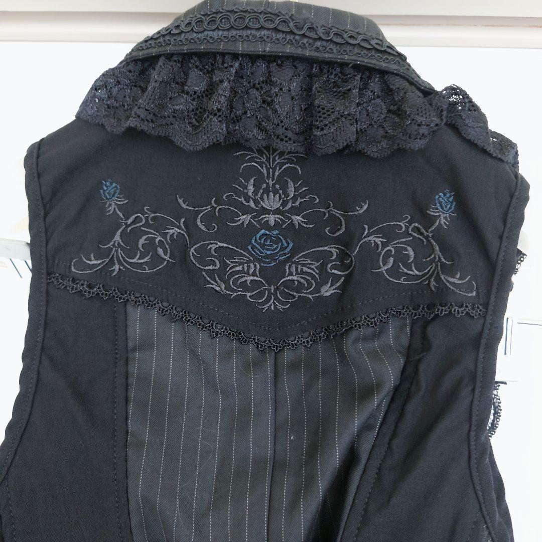 Ozzon OzzOneste タグ付き新品 青薔薇ストライプベスト