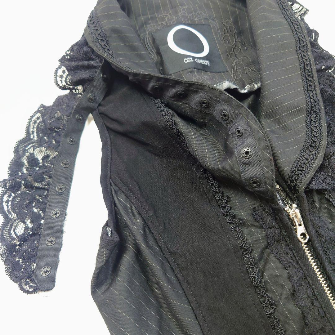 Ozzon OzzOneste タグ付き新品 青薔薇ストライプベスト