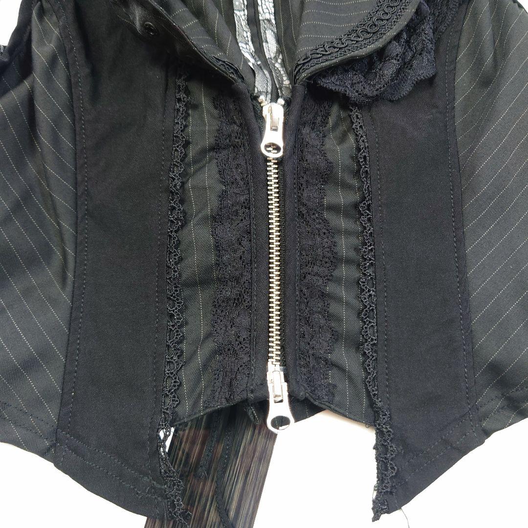 Ozzon OzzOneste タグ付き新品 青薔薇ストライプベスト