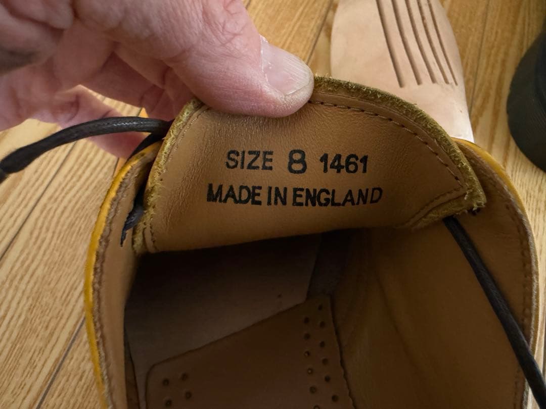 ドクターマーチン made in England 英国製 UK8 3ホール