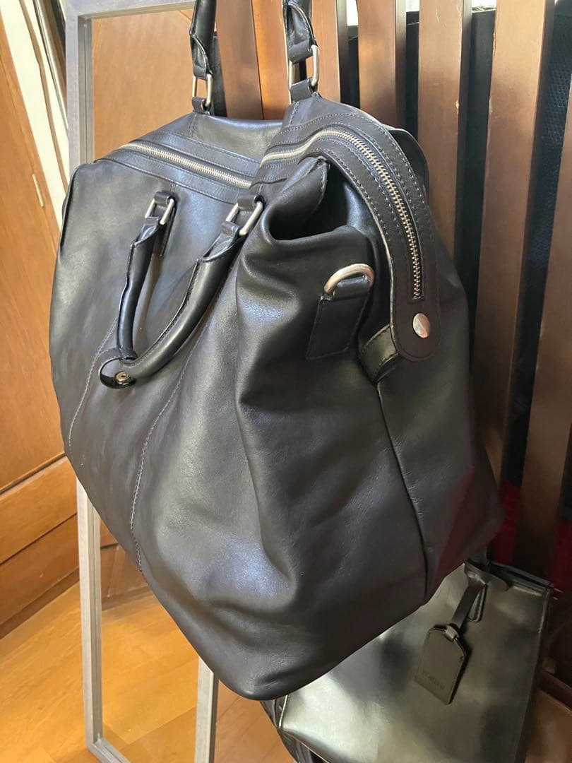 S*S様 美品　大容量　バーニーズニューヨーク　レザーボストンバッグ　2way