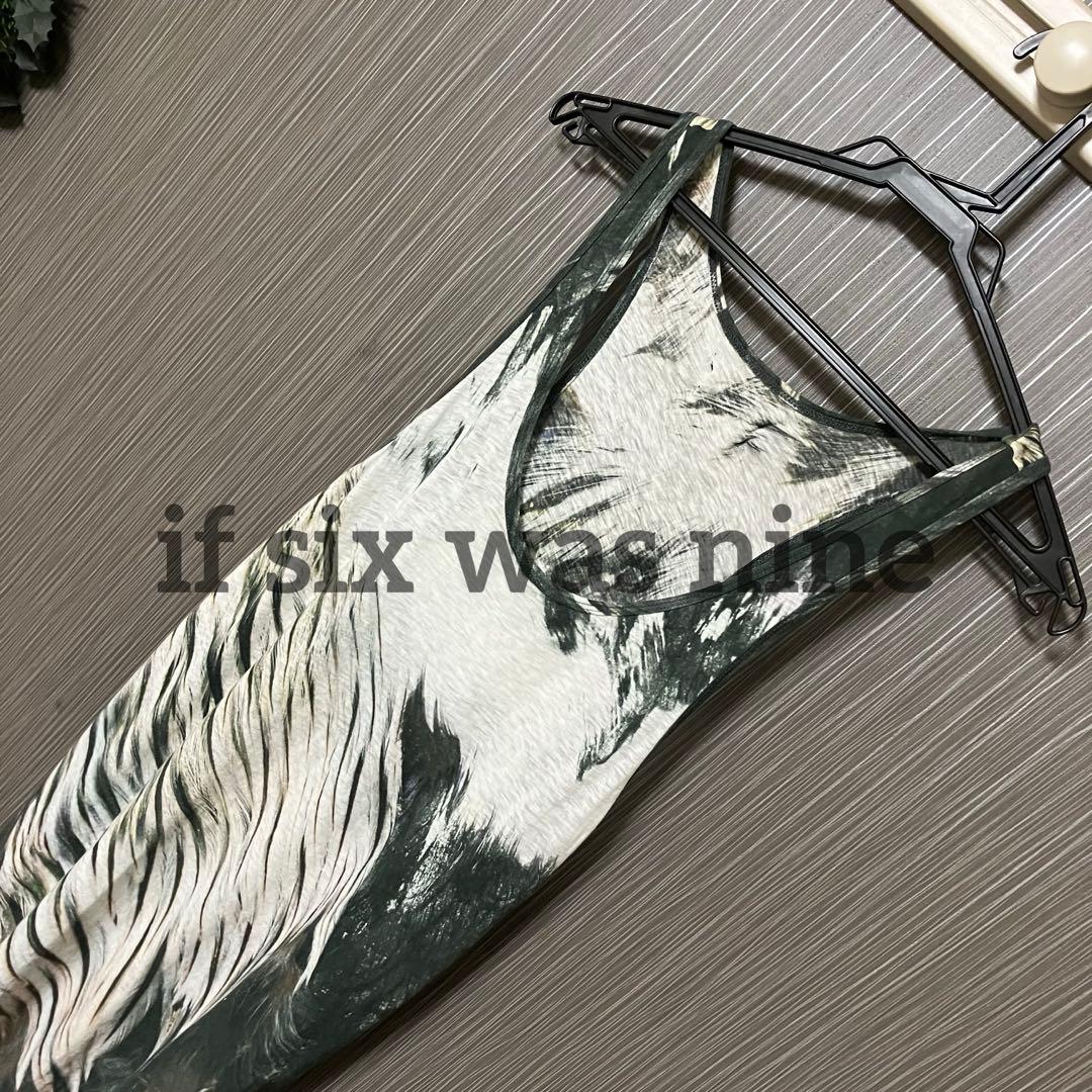 【名作・美品】if six was nine 総柄 フェザー タンク