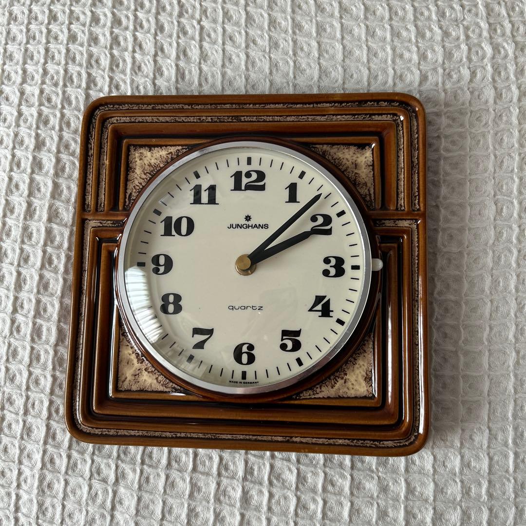 JUNGHANS ユンハンス 掛時計 陶器製 ドイツ