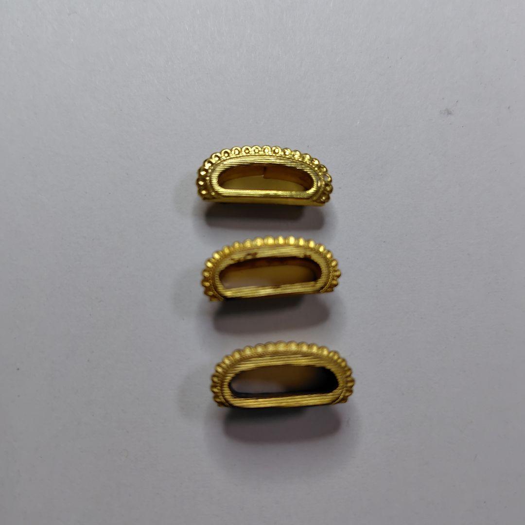 武具　シトドメ　栗型　17個　 まとめて　刀装具　居合　A