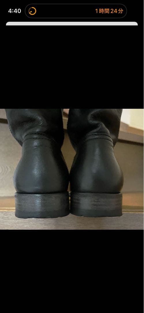 n.d.c. made by hand 本革ブーツ 39 黒　箱、袋付き