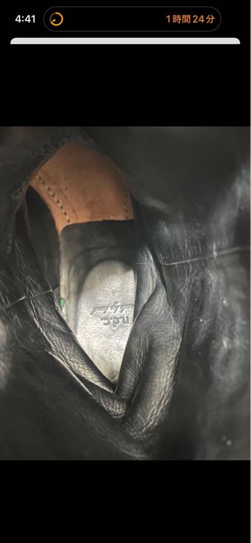 n.d.c. made by hand 本革ブーツ 39 黒　箱、袋付き