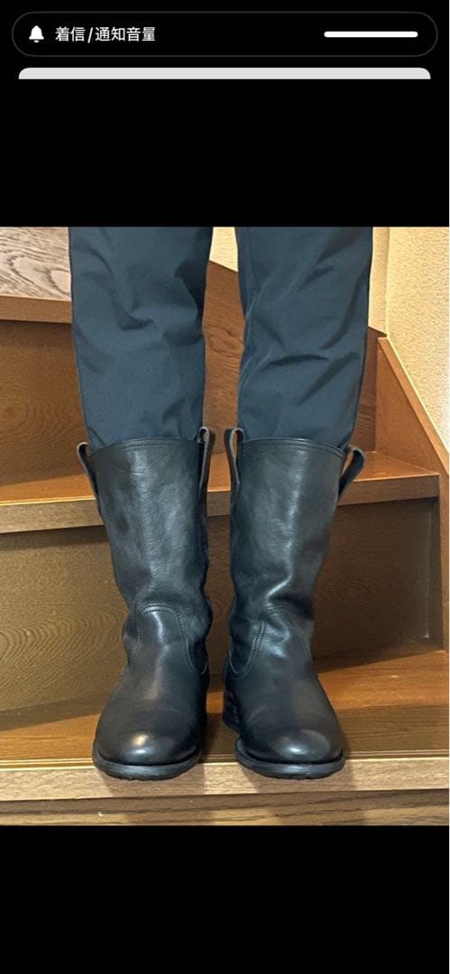 n.d.c. made by hand 本革ブーツ 39 黒　箱、袋付き