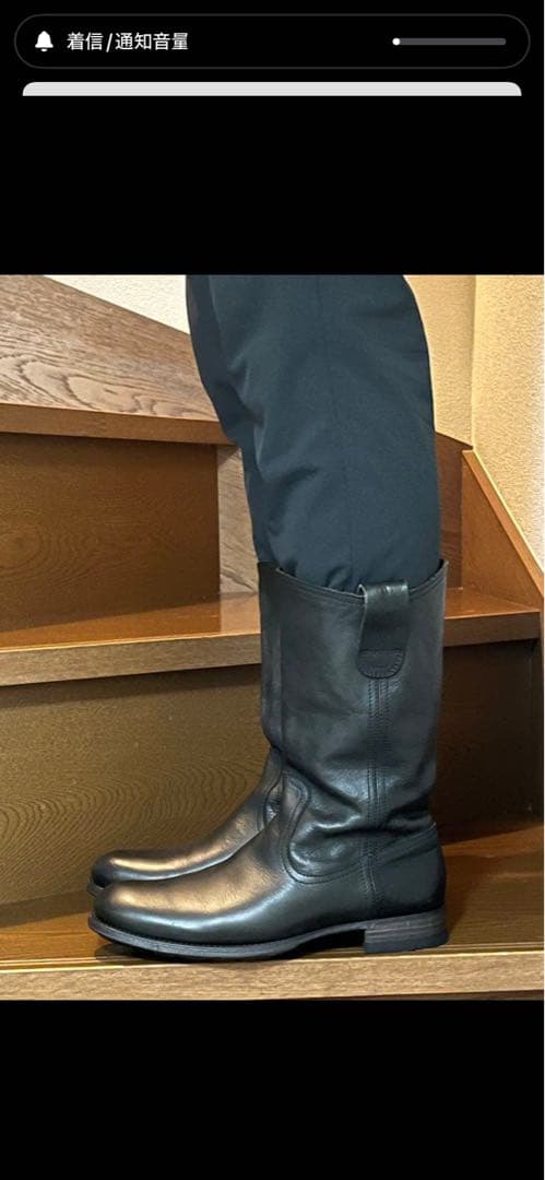 n.d.c. made by hand 本革ブーツ 39 黒　箱、袋付き