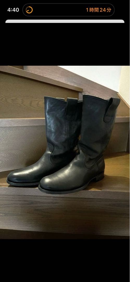 n.d.c. made by hand 本革ブーツ 39 黒　箱、袋付き