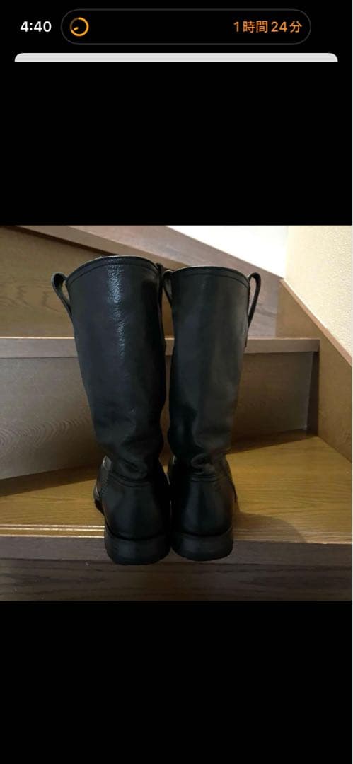 n.d.c. made by hand 本革ブーツ 39 黒　箱、袋付き