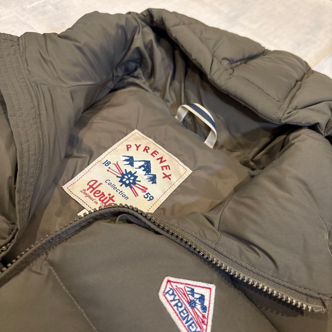 PYRENEX Heritage ダウンベスト XS カーキ