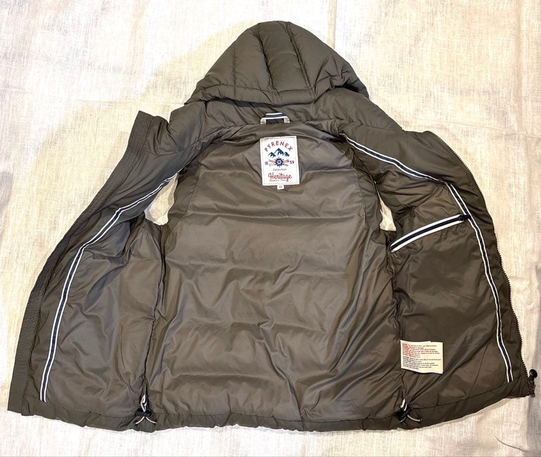 PYRENEX Heritage ダウンベスト XS カーキ